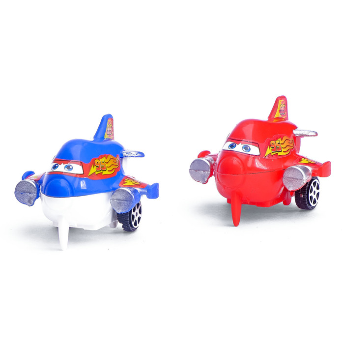 Самолёт инерционный "Глазастик", набор 2 шт., МИКС