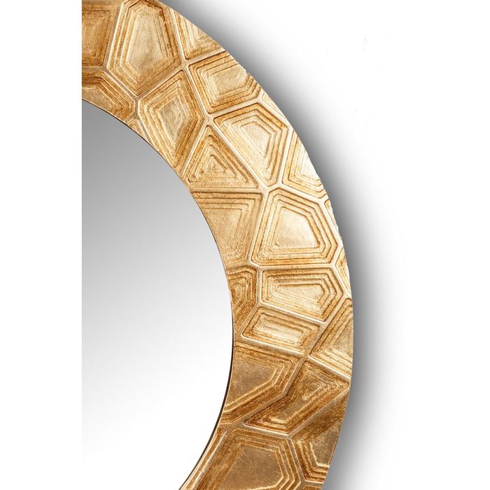 Зеркало FASHION HOLLOW, древесный материал, золотистое