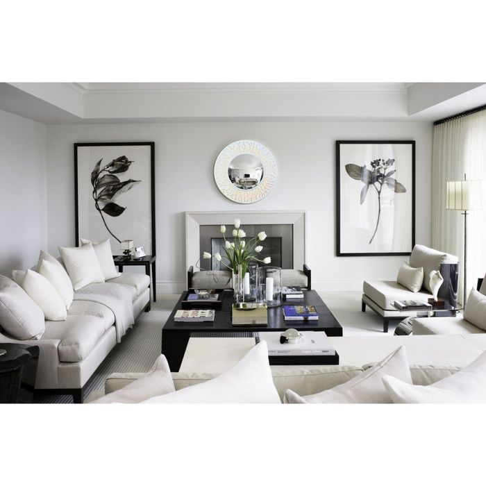 Зеркало CORAL, древесный материал, белый лак