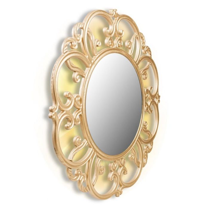 Зеркало TIFFANY, древесный материал, золотистое