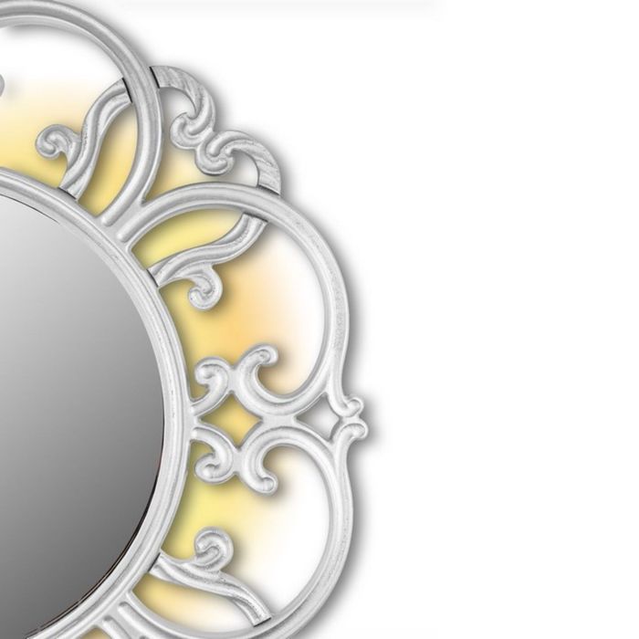 Зеркало TIFFANY, древесный материал, серебристое