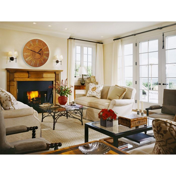 Часы TWINKLE, древесный материал, бронзовые