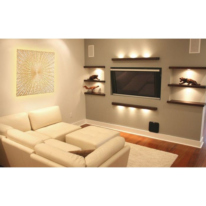 Панно INCIPIENT CUBE, древесный материал, золотистое