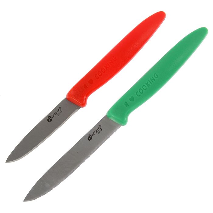 фото Набор ножей apollo genio, 2 предмета: нож для овощей + нож для нарезки, цвет микс