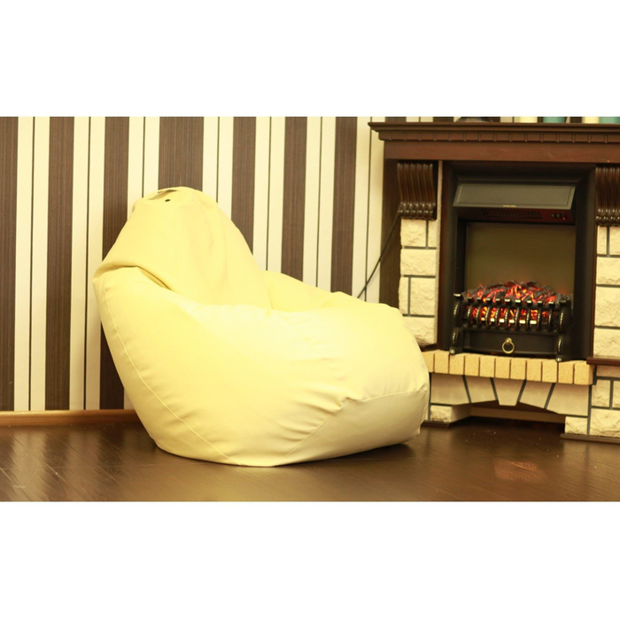 Кресло-мешок «Кремовая кожа»