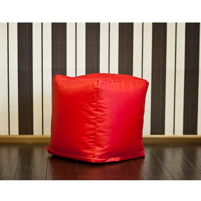 Пуфик, цвет красный