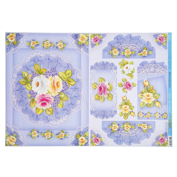 Декупажная бумага Litoarte "Розы" 49х34,3 см