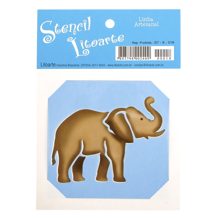Трафарет Litoarte "Слоник" 10х10 см