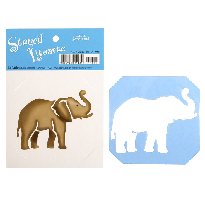 Трафарет Litoarte "Слоник" 10х10 см
