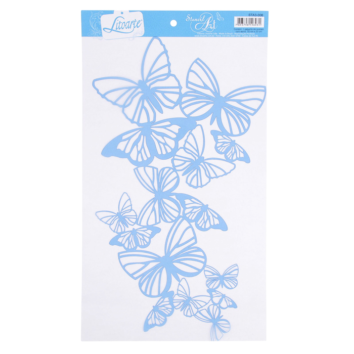 Трафарет Litoarte "Бабочки" 20х33 см