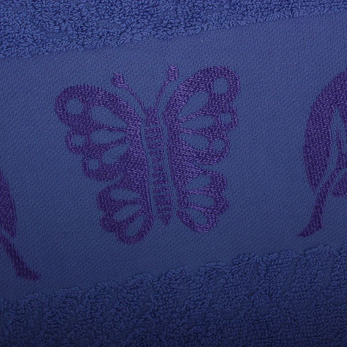 КМП в коробке Fiesta "Cotonn" Butterfly (70х140+50х90+30х50), цв.синий, хлопок 100%, 400г/м 205577