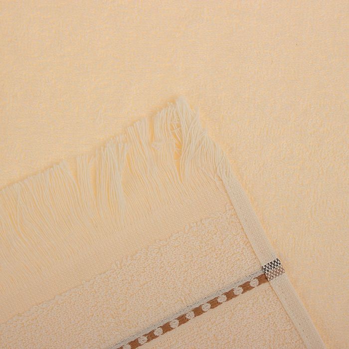 КМП в коробке Fidan "Econik" (50х90+70х130), цв.шампань, бамбук 100%, 420г/м