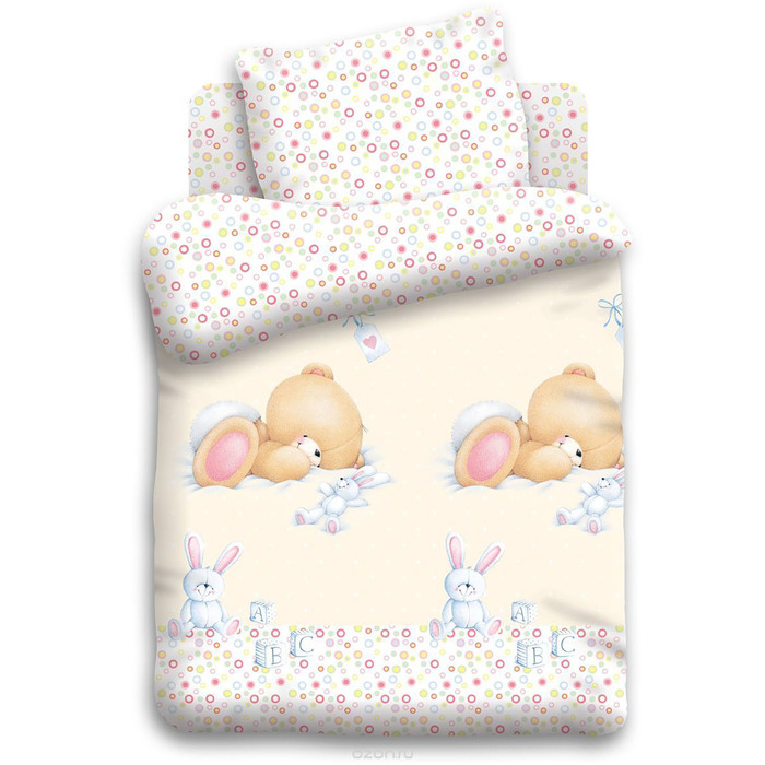 Детское постельное бельё детский Баюшки 112*147, 110*150, 40*60 см 1 шт, попли, хл100 103 гм