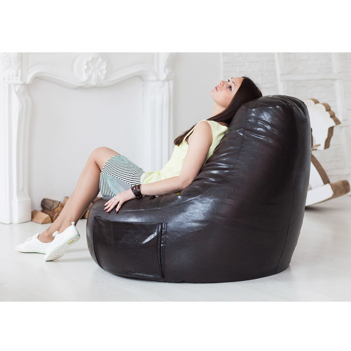 Кресло-мешок Comfort Coffee, экокожа