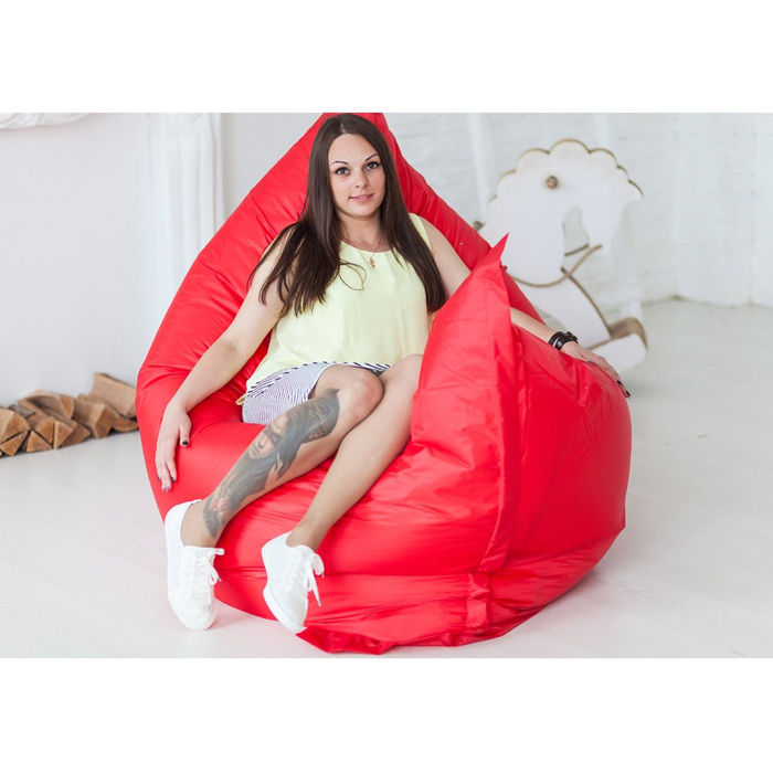 Кресло-подушка, цвет красный