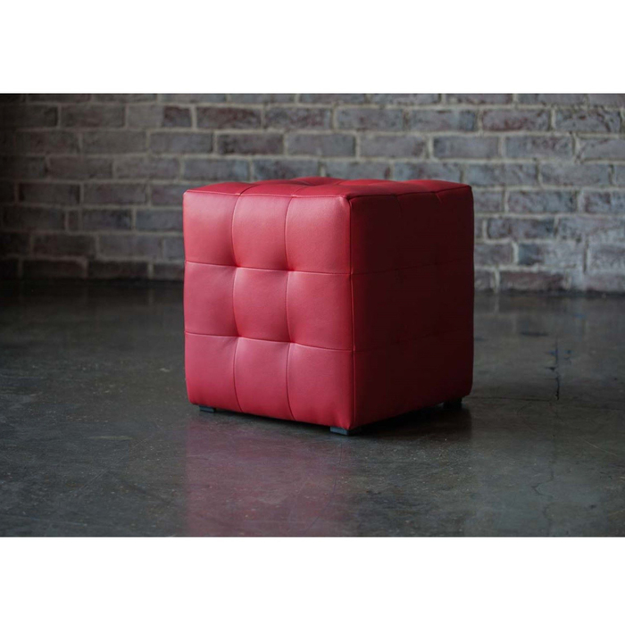 Пуф «Лотос» красный