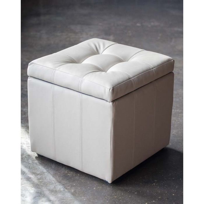 Банкетка-пуф «Модерна», светло-бежевая