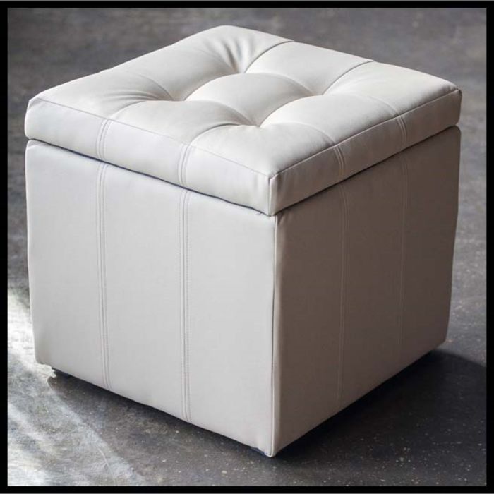 Банкетка-пуф «Модерна», светло-бежевая