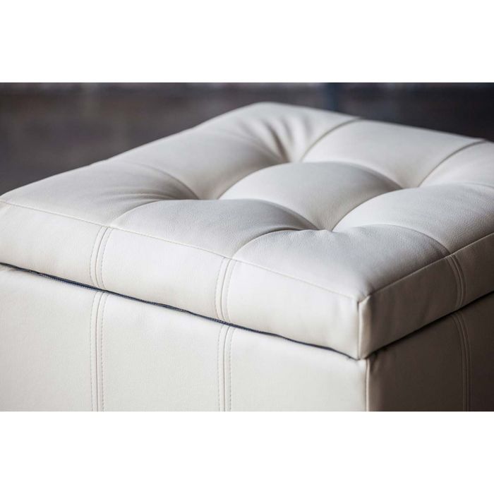 Банкетка-пуф «Модерна», светло-бежевая