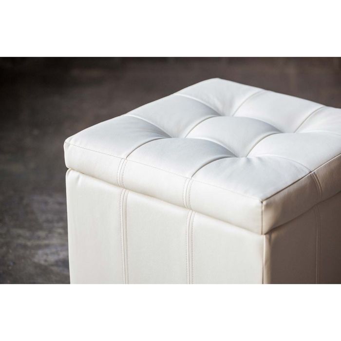 Банкетка-пуф «Модерна», светло-бежевая