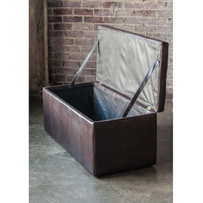 Банкетка-пуф «Лонг», коричневая