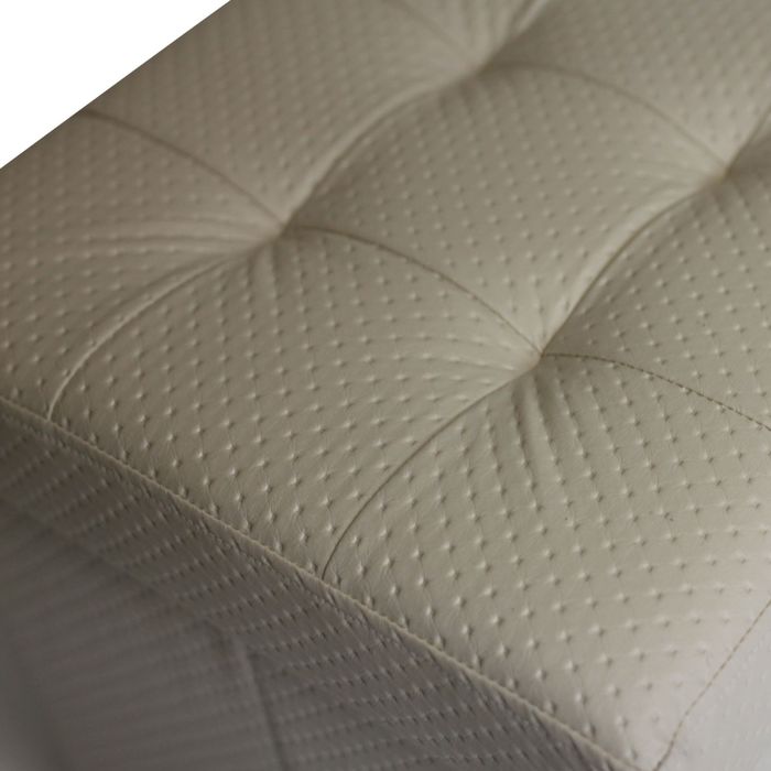 Пуфик складной «Точки» бежевый, экокожа люкс