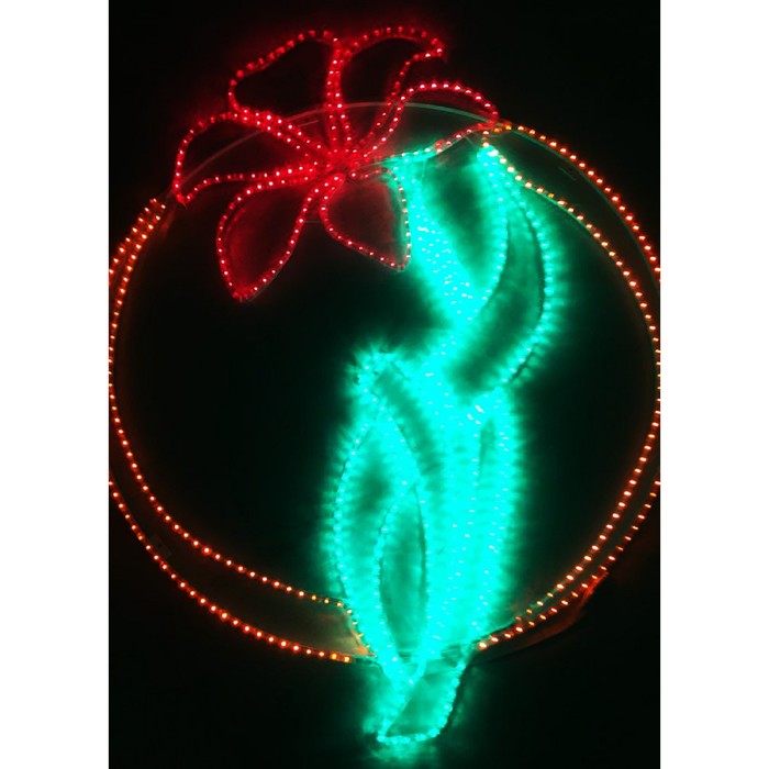 Светодиодное панно "Цветок №1", 600 х 480 х 30 мм, 18 Вт