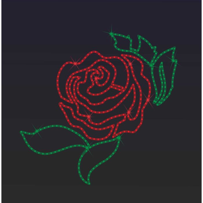 Светодиодное панно "Розовый бутон", 1000 х 970 х 30 мм, 32 Вт