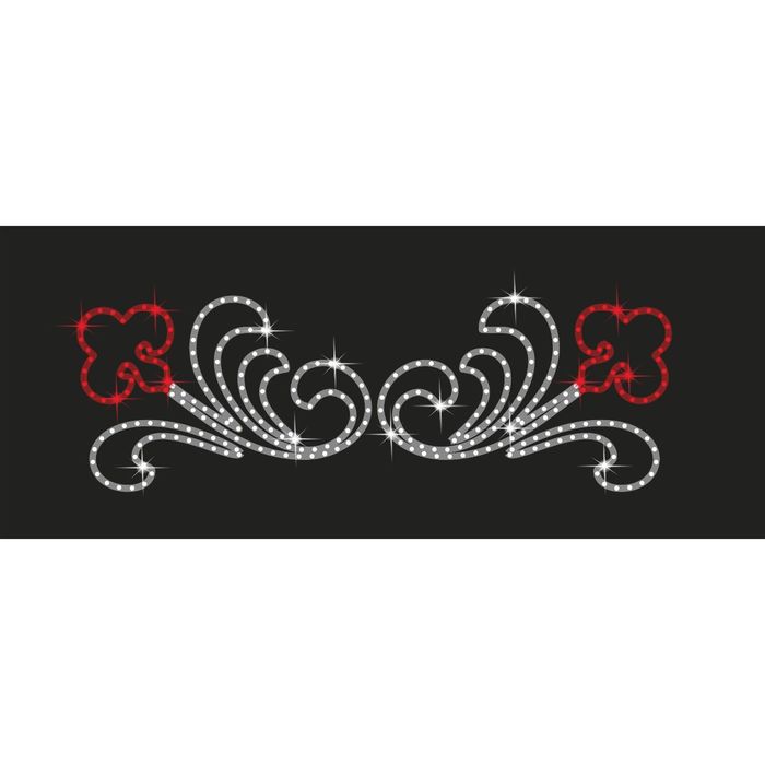 Светодиодное панно "Цветочный орнамент", 1600 х 520 х 30 мм, 32 Вт