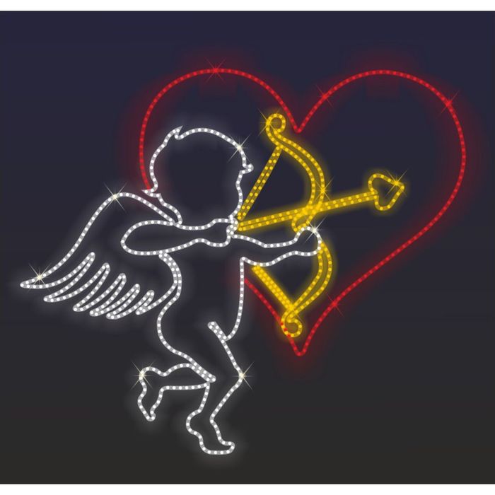 Светодиодное панно "Малыш-амур", 2000 х 2320 х 30 мм, 62 Вт