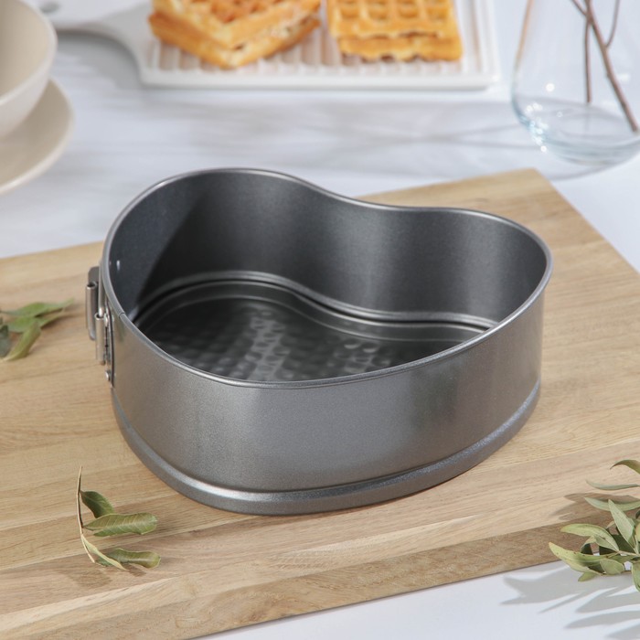 Форма для выпечки разъемная "Элин. Сердце", антипригарное покрытие