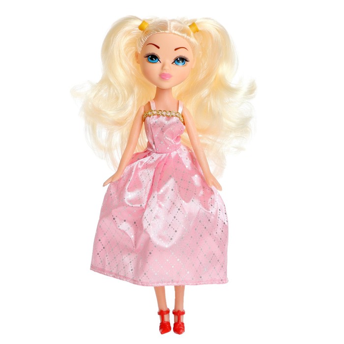 фото Кукла модная «дина» в цветном платье