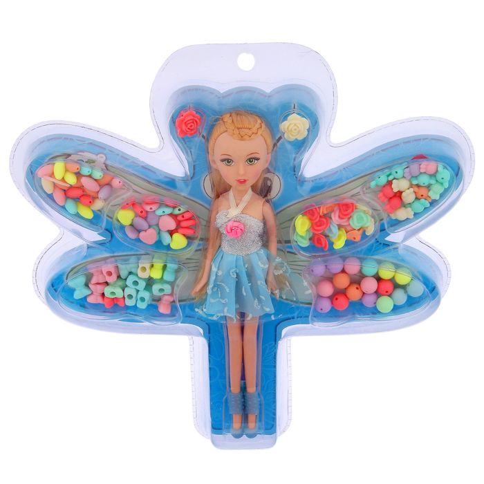 Кукла модная "Соня" с набором бисера, МИКС