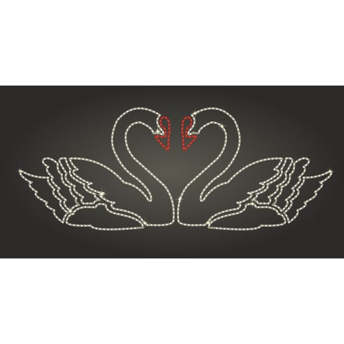 Светодиодное панно "Лебеди", 2000 х 780 х 30 мм, 44 Вт