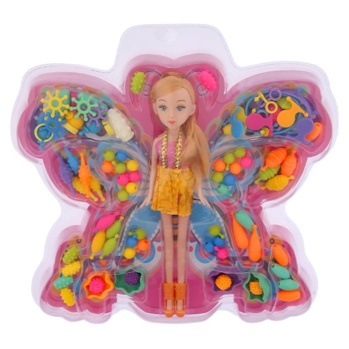 Кукла модная "Рита" с набором бисера