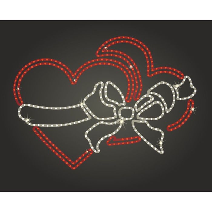 Светодиодное панно "Любовь навсегда", 1000 х 730 х 30 мм, 28 Вт