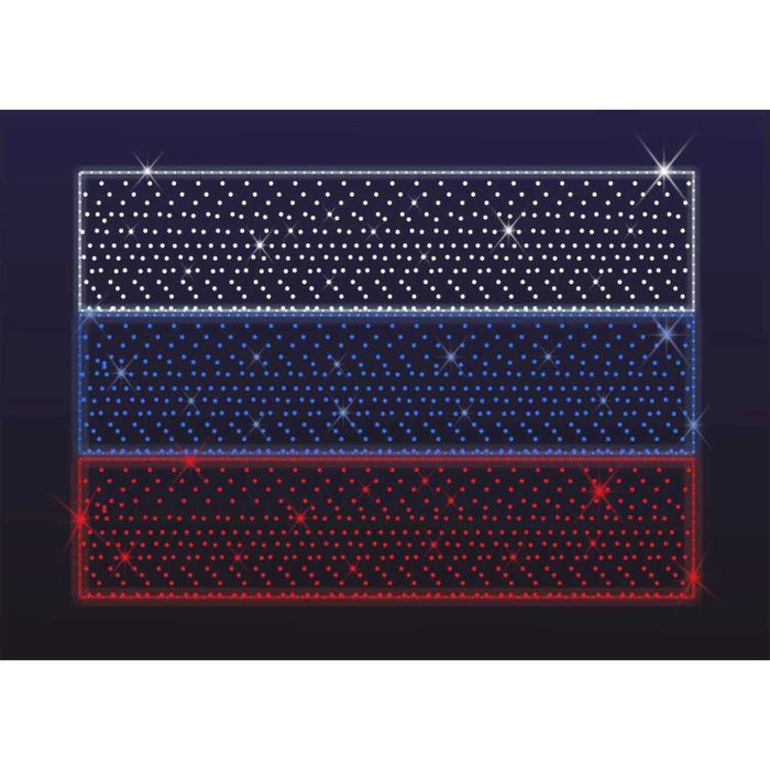 Светодиодное панно "Флаг Российской Федерации", 550 х 820 х 30 мм, 60 Вт