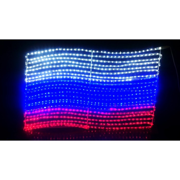 Светодиодное панно "Флаг Российской Федерации", 1650 х 2500 х 30 мм, 250 Вт