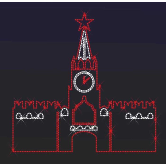 Светодиодное панно "КРЕМЛЬ", 4000 х 4150 х 30 мм, 170 Вт