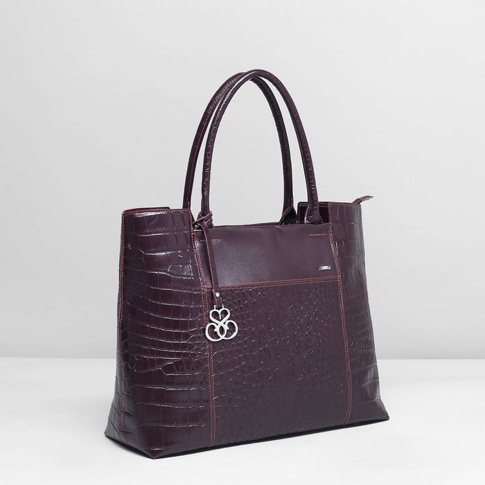 Сумка женская на молнии, 1 отдел, наружный карман, цвет бордовый