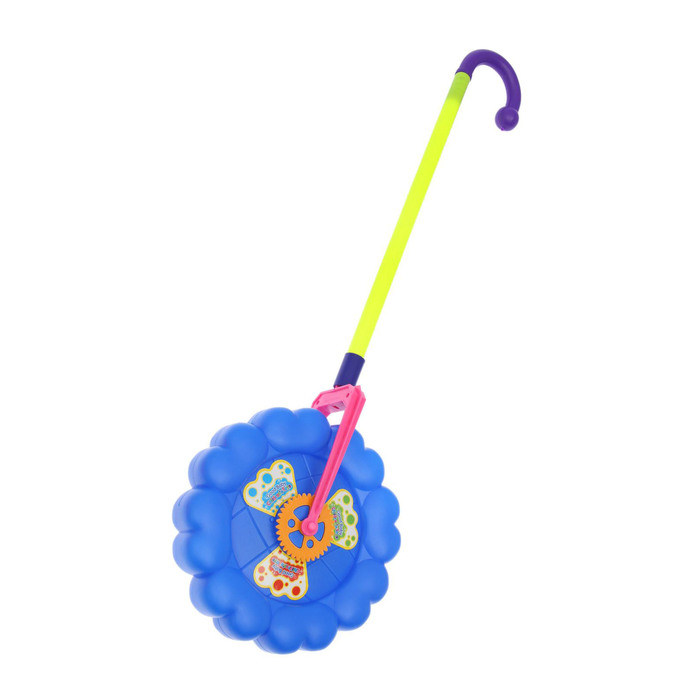 Каталка на палке «Колесо цветок», цвета МИКС