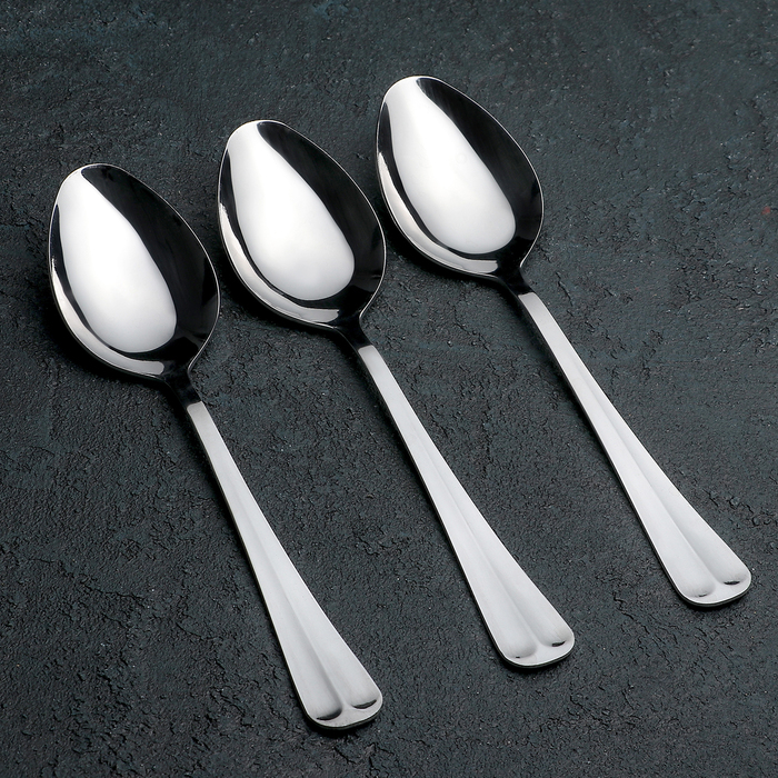 Набор столовых ложек 3 шт "Уют. Универсал", на подвеске, толщина 1,8 мм