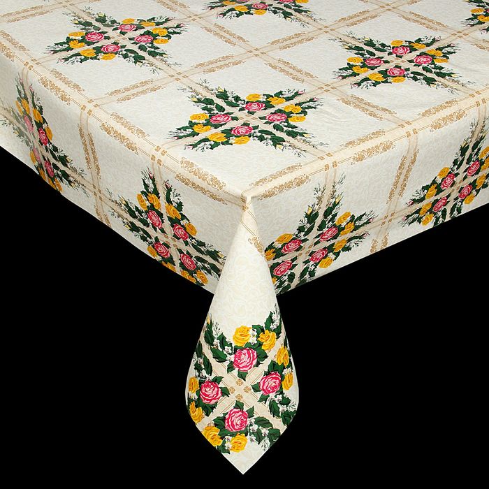 Клеенка столовая на нетканой основе 20 м, ширина 137 см, толщина 0,18 мм