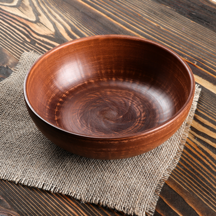 Миска 0,75 л, красная глина