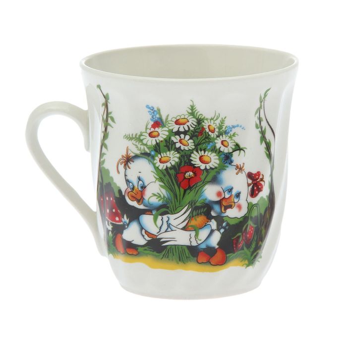 Кружка 300 мл "Мелодия" утята, деколь