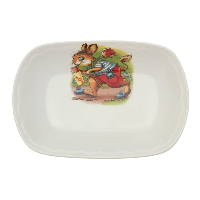 Салатник 200 мл "Заливное", алфавит, деколь, микс