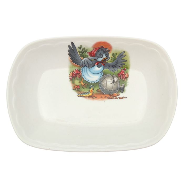 Салатник 200 мл "Заливное", алфавит, деколь, микс