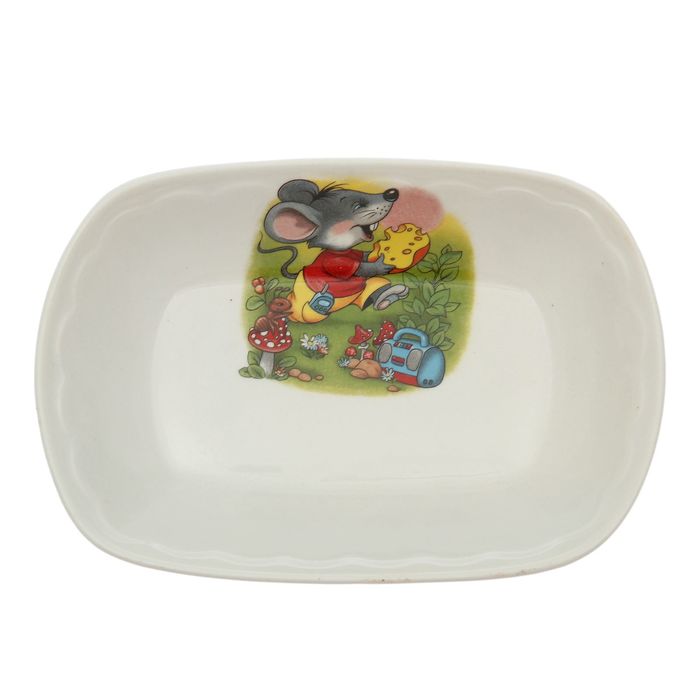 Салатник 200 мл "Заливное", алфавит, деколь, микс