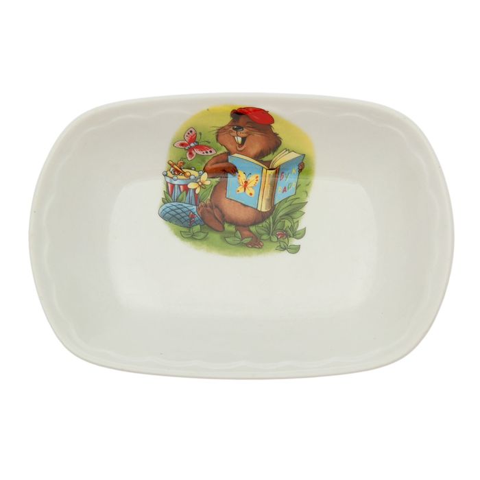 Салатник 200 мл "Заливное", алфавит, деколь, микс