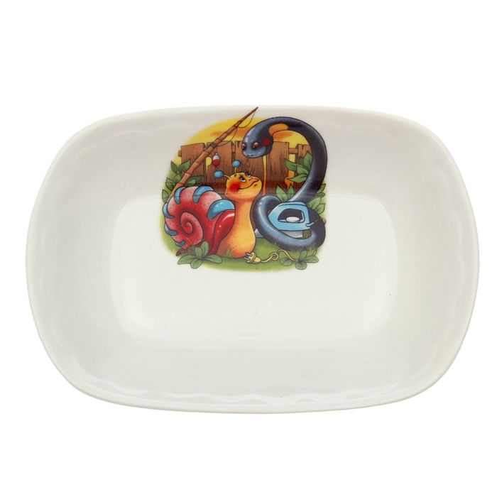 Салатник 200 мл "Заливное", алфавит, деколь, микс